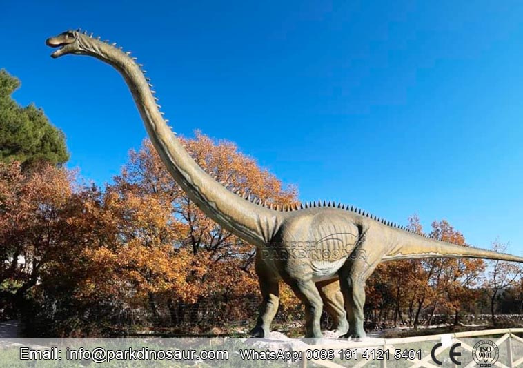 Estatua de dinosaurio de cuello largo Animatronics Diplodocus